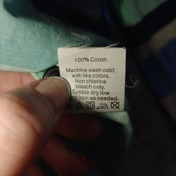 J. Crew Womens Striped‎ Long Sleeve S Blue Green Popover Color Block Academia - Picture 4 of 9